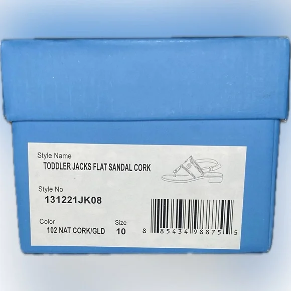 JACK ROGERS ❤️🆕 TODDLER SANDALS SIZE 10 NEW IN BOX - Picture 8 of 8